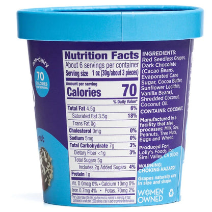 Lolly's Frozen Grapes Dark Chocolate+Coconut 6oz.