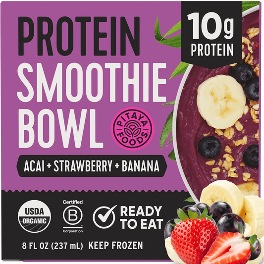 Pitaya Foods Protein Smoothie Bowl Acai Banana 8oz.