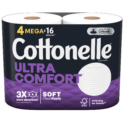 Cottonelle Toilet Paper Ultra Comfort 4 Mega Roll