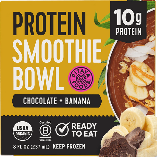 Pitaya Foods Protein Smoothie Bowl Chocolate Banana 8oz.