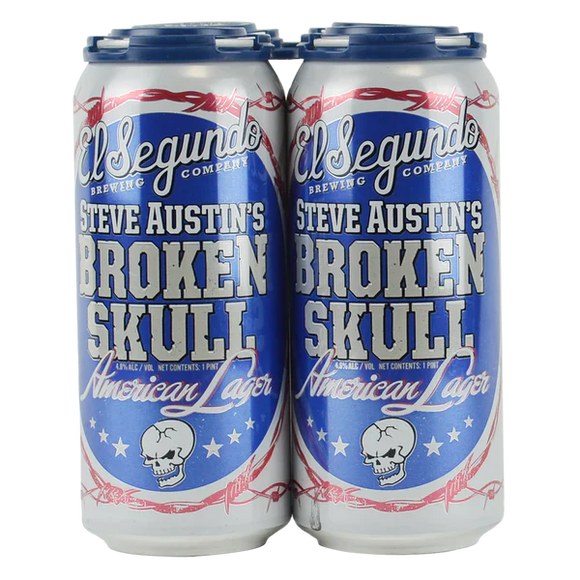 El Segundo Steve Austin's Broken Skull American Lager 16oz. Can