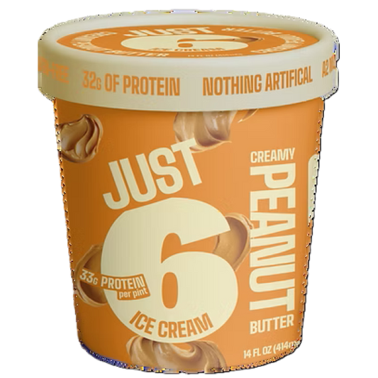 Just 6 Ice Cream Creamy Peanut Butter 14 Fl. oz.