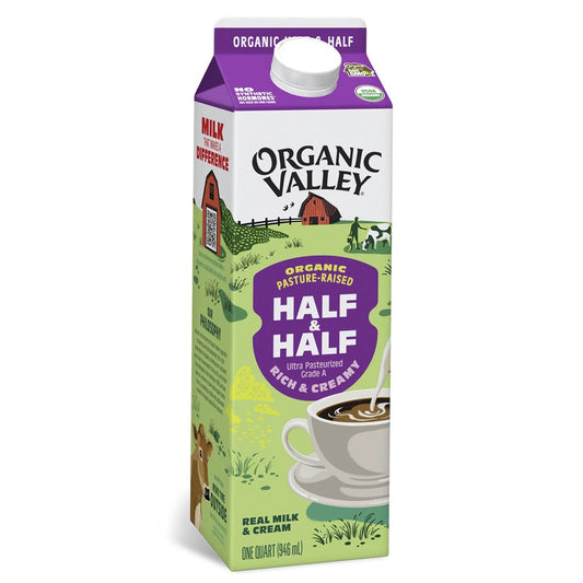 Organic Valley Half and Half Quart