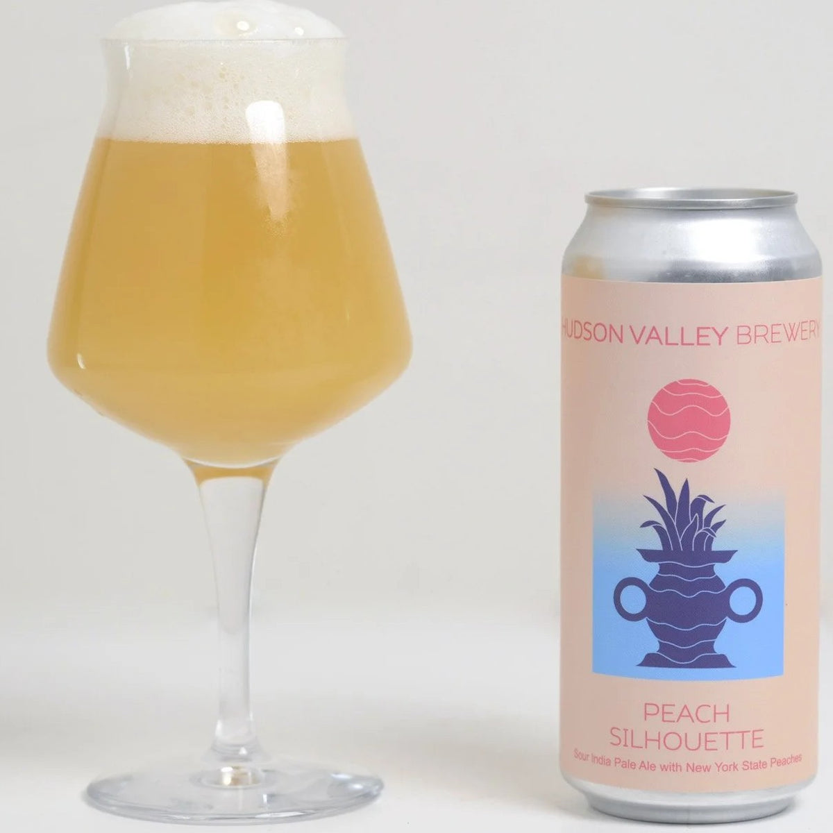 Hudson Valley Silhouette Peach 16oz. Can