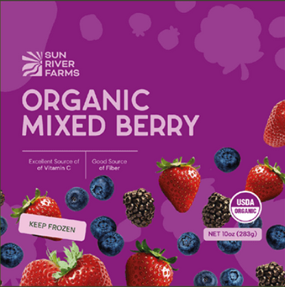 Sun River Organic Frozen Berries 10oz.