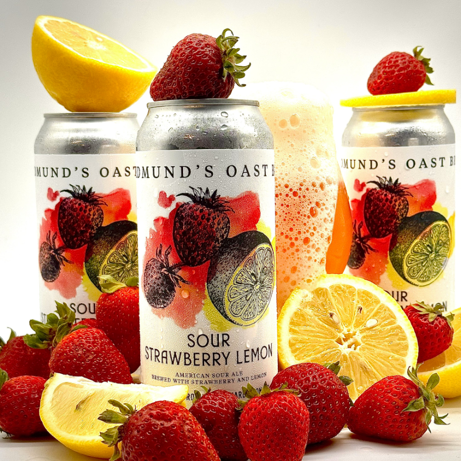 Edmund’s Oast Sour Strawberry Lemon 16oz. Can