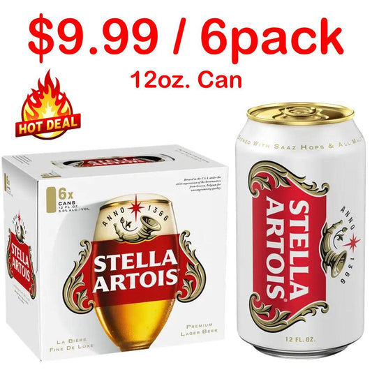 Stella Artois 12oz. Can 6pack Special