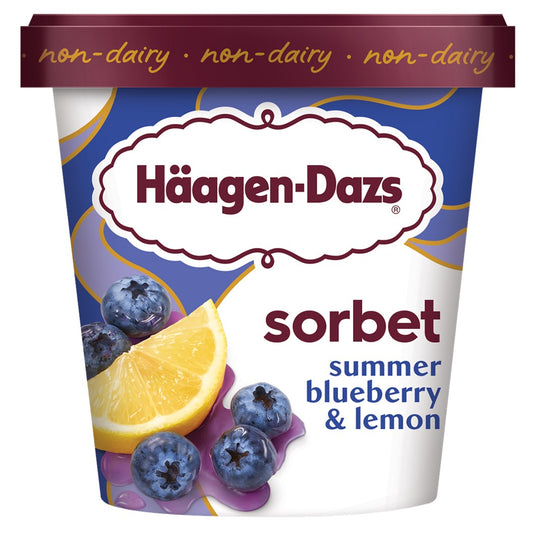 Haagen Dazs Summer Blueberry & Lemon Sorbet 14oz.