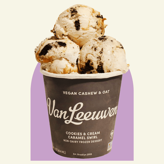 Van Leeuwen Vegan Cookies & Cream Caramel Swirl - Pint