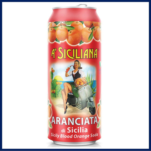 A’ Siciliana Sicily Blood Orange Soda 11oz. Can - East Side Grocery