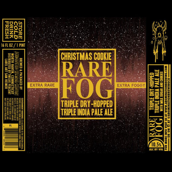 Abomination Brewing Christmas Cookie Rare Fog 16oz. Can - East Side Grocery