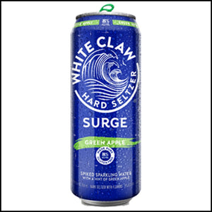 White Claw Hard Seltzer Surge Green Apple 19.2oz. Can