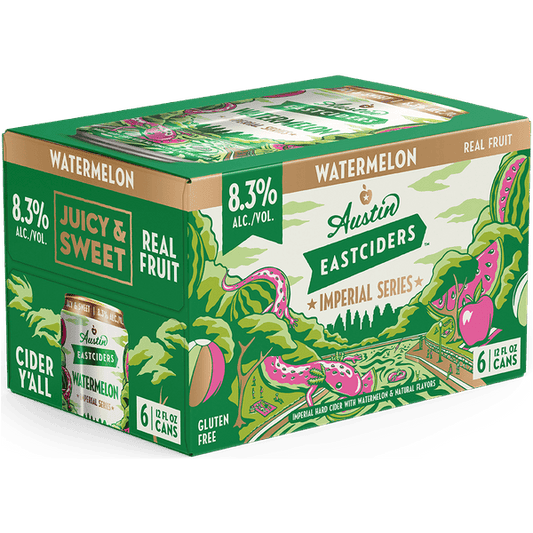 Austin East Watermelon Imperial Cider 12oz. Can