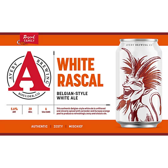 Avery Brewing White Rascal 12oz. Can
