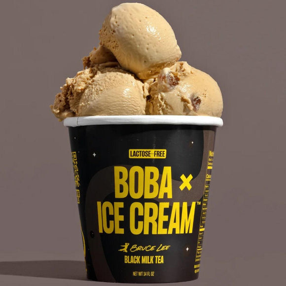 Boba Ice Cream Black Milk Tea - Pint - East Side Grocery