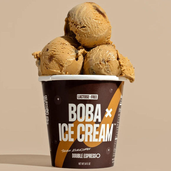 Boba Ice Cream Double Espresso - Pint - East Side Grocery
