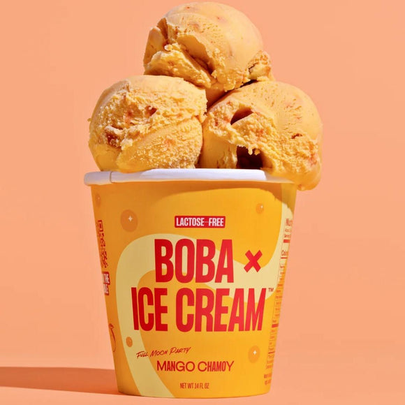 Boba Ice Cream Mango Chamoy - Pint - East Side Grocery