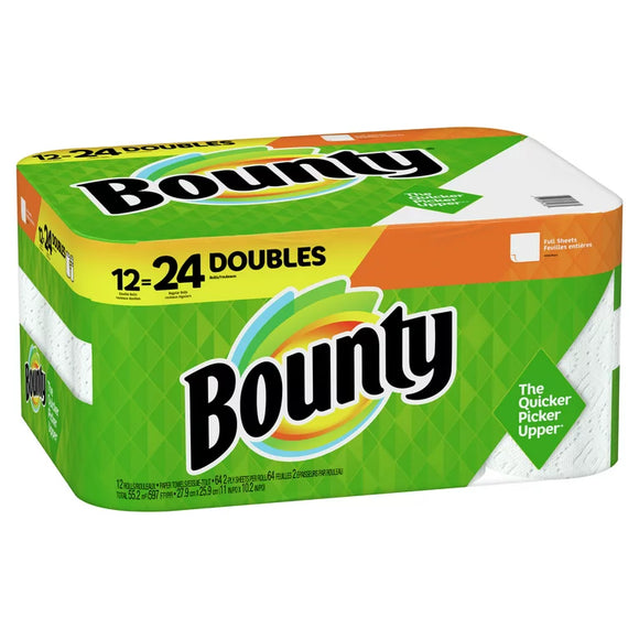 Bounty Paper Towel 12=24 Doubles Full Sheets