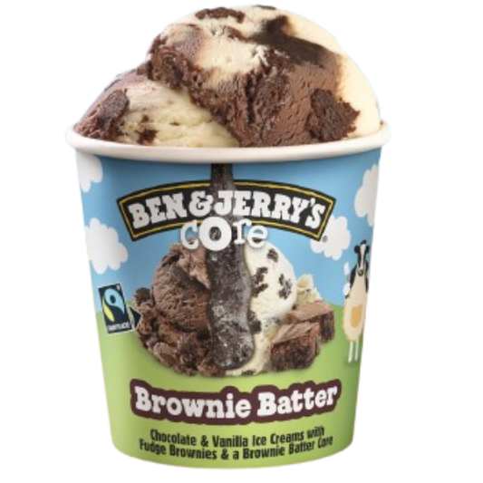Ben & Jerry's Ice Cream Brownie Batter 16oz.