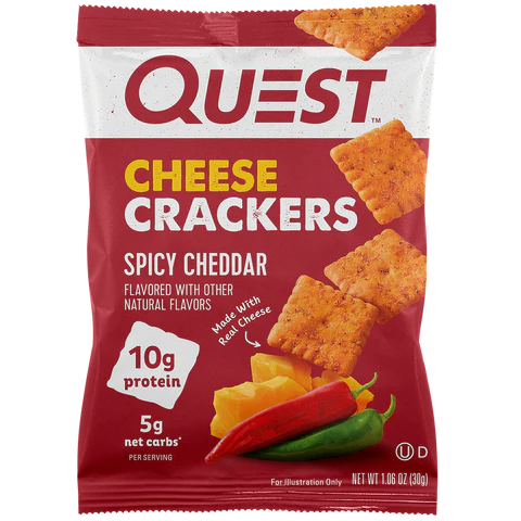 Quest Spicy Cheddar Cheese Crackers