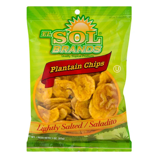 El Sol Brand Plantain Chips 3oz.
