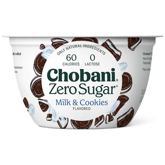 Chobani Yogurt Zero Sugar Milk & Cookies 5.3oz - East Side Grocery