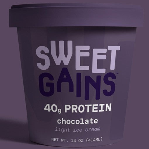Sweet Gains Chocolate Ice Cream 14oz.