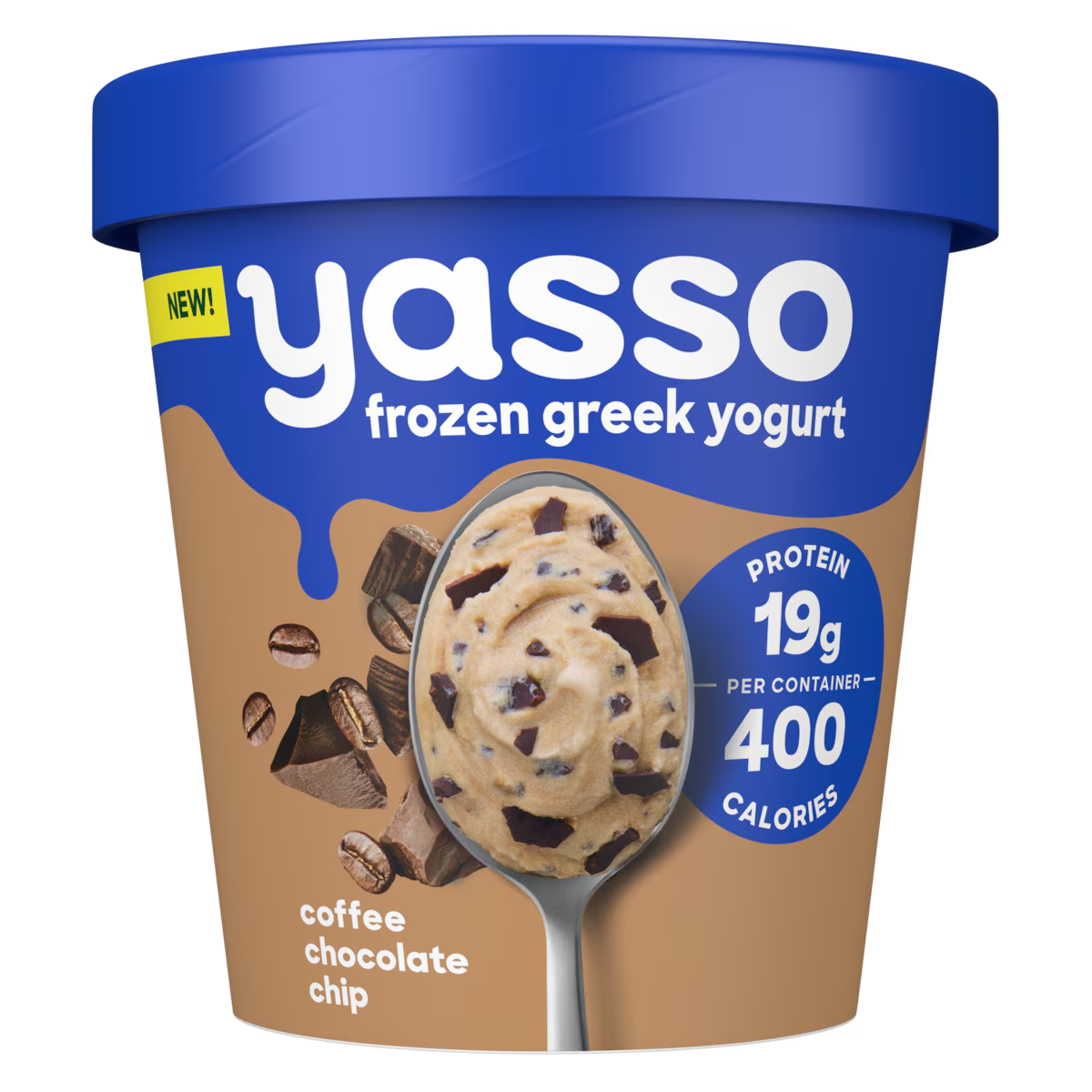 Yasso Frozen Greek Yogurt Coffee Chocolate Chip 14oz.