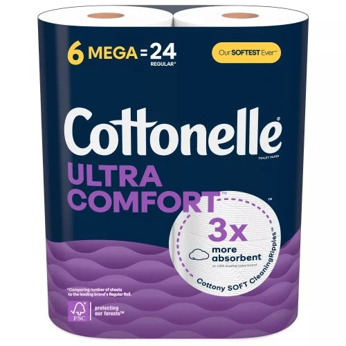 Cottonelle Toilet Paper Ultra Comfort Care 6 Mega Roll
