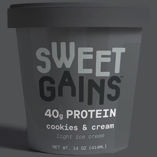 Sweet Gains Cookies & Cream Ice Cream 14oz.