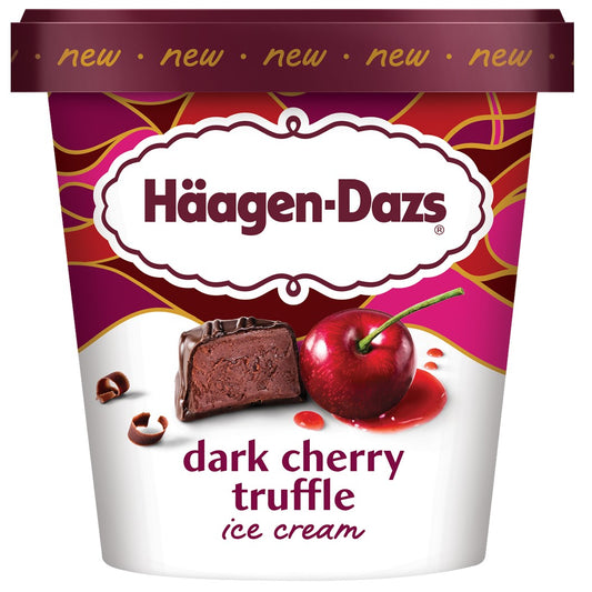 Haagen Dazs Ice Cream Dark Cherry Truffle 14oz
