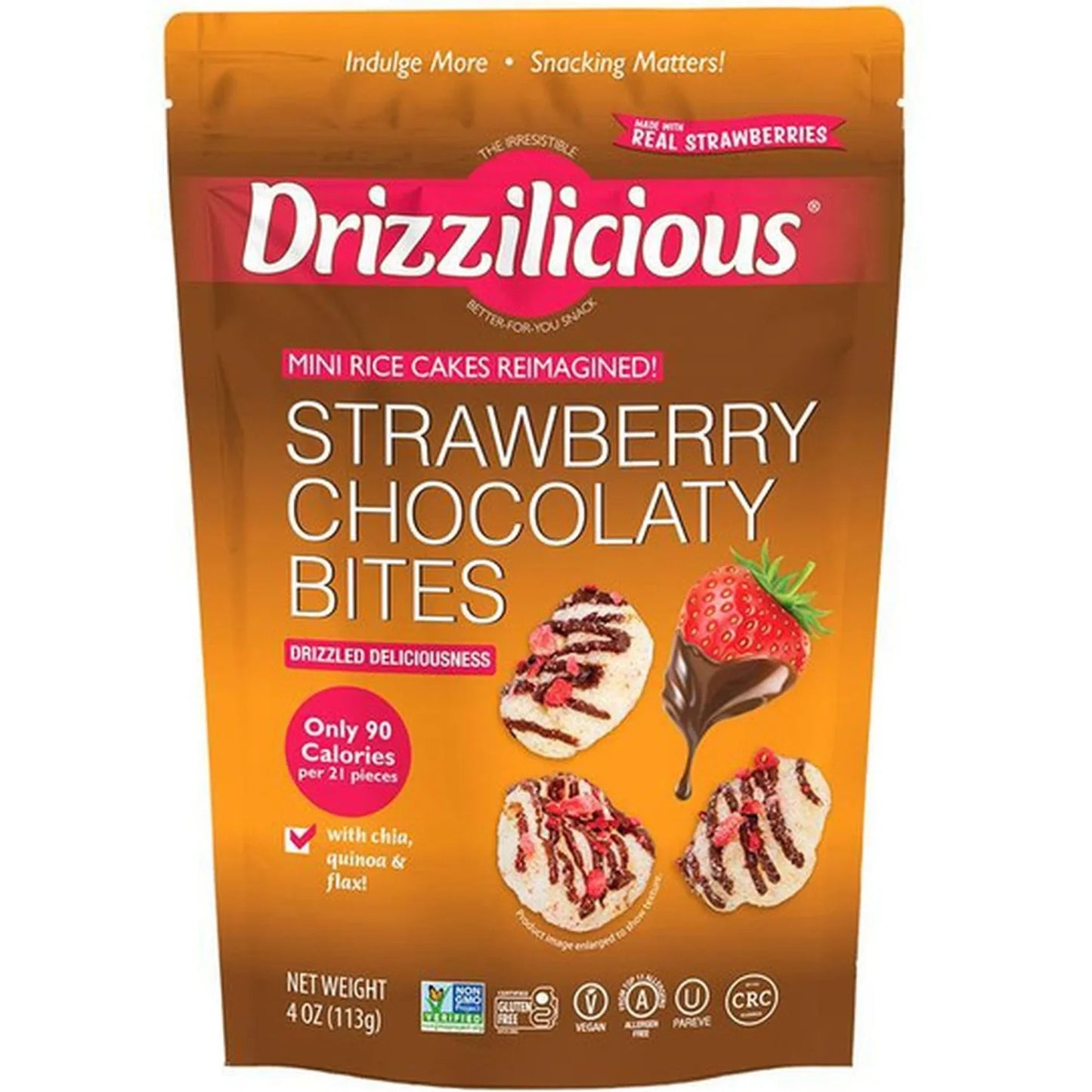 Drizzilicious Strawberry Chocolaty Bites 4oz.