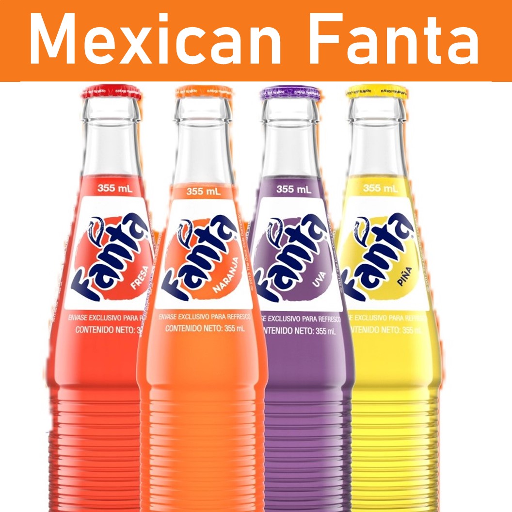 Mexican Fanta Glass Bottle 355ml.