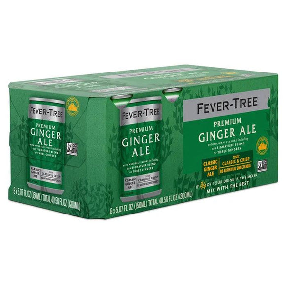 Fever Tree Premium Ginger Ale 5.07oz. Can - East Side Grocery