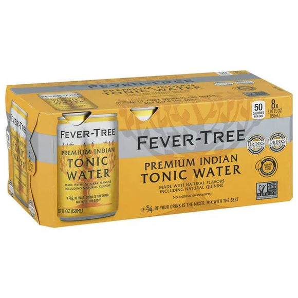 Fever Tree Premium Indian Tonic Water 5.07oz. Can - East Side Grocery