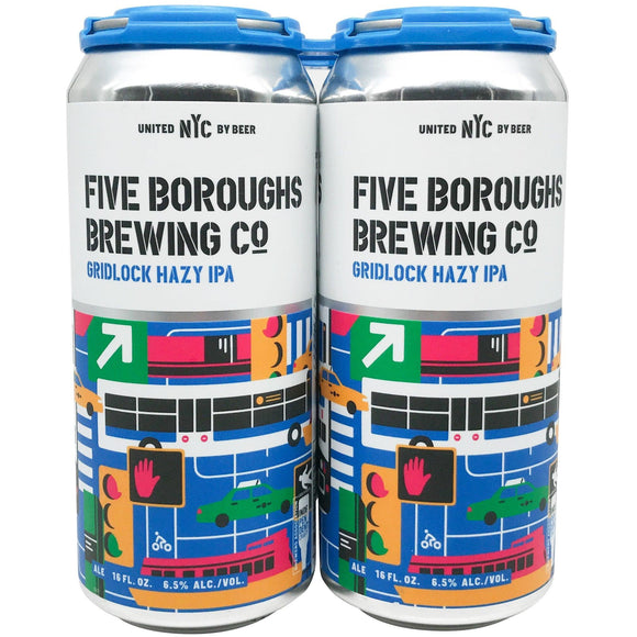 Five Boroughs Gridlock Hazy IPA - 16oz. Can - East Side Grocery