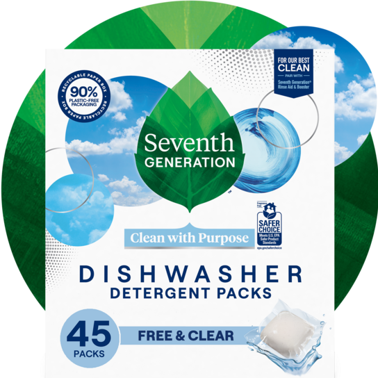 Seventh Generation Dishwasher Pods Free and Clear 20pk.