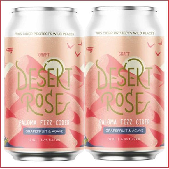 Graft Cider Desert Rose 12oz. Can - East Side Grocery