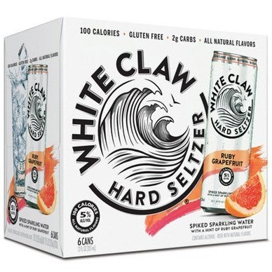 White Claw Hard Seltzer Ruby Grapefruit 12oz. Can