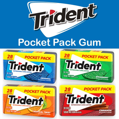 Trident Gum Pocket Pack 28 Sticks