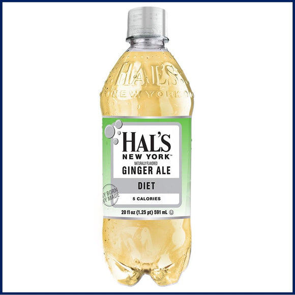 Hal's Ginger Ale Diet 20oz. Bottle - East Side Grocery