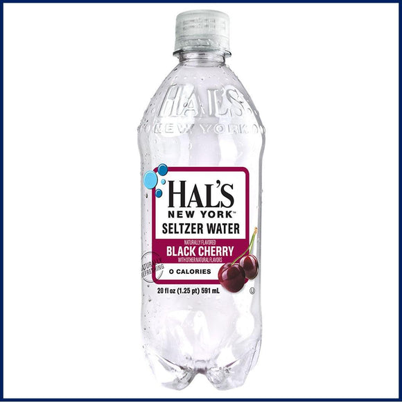 Hal's Seltzer Black Cherry 20oz. Bottle - East Side Grocery