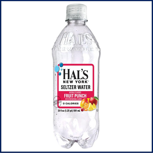 Hal's Seltzer Fruit Punch 20oz. Bottle - East Side Grocery