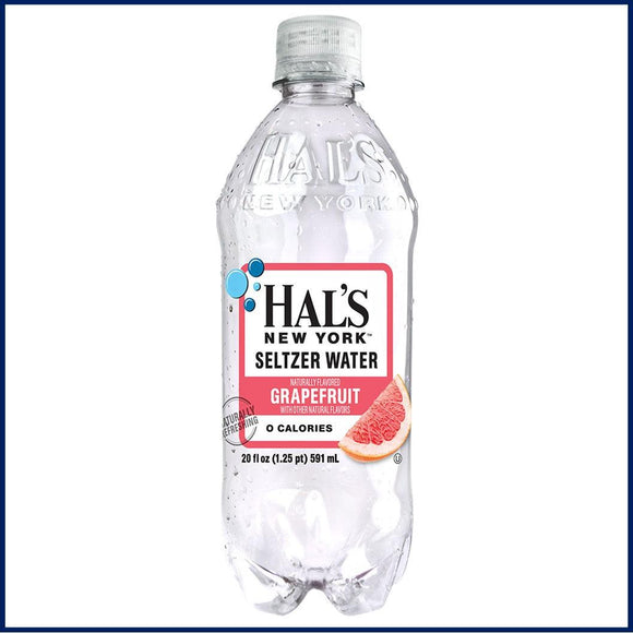 Hal's Seltzer Grapefruit 20oz. Bottle - East Side Grocery