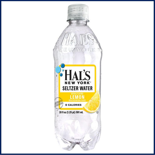 Hal's Seltzer Lemon 20oz. Bottle - East Side Grocery