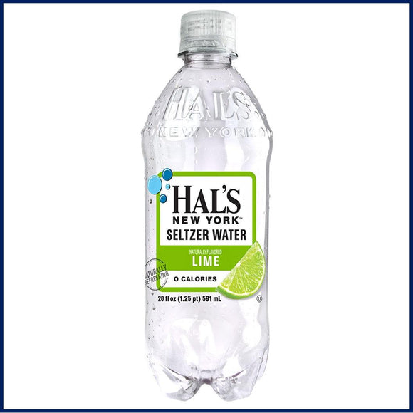 Hal's Seltzer Lime 20oz. Bottle - East Side Grocery