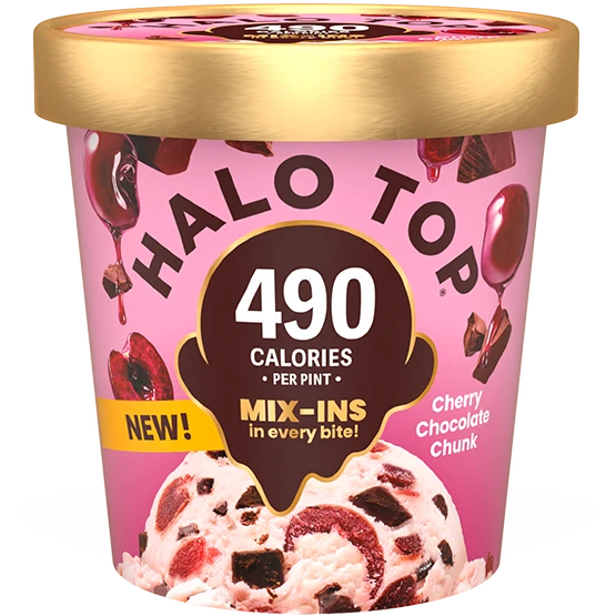 Halo Top MIX-INS Cherry Chocolate Chunk 16oz.