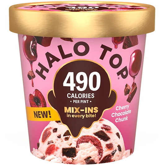 Halo Top MIX-INS Cherry Chocolate Chunk 16oz.