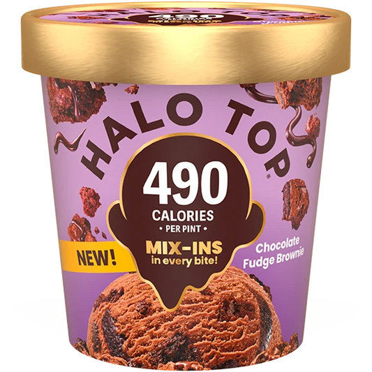 Halo Top MIX-INS Chocolate Fudge Brownie 16oz.