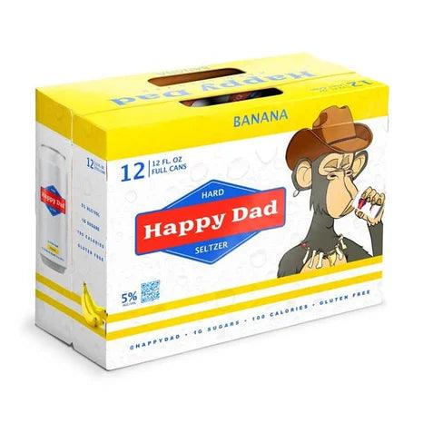 Happy Dad Hard Seltzer Banana 12oz. Can - East Side Grocery
